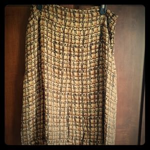 Alfani silk skirt